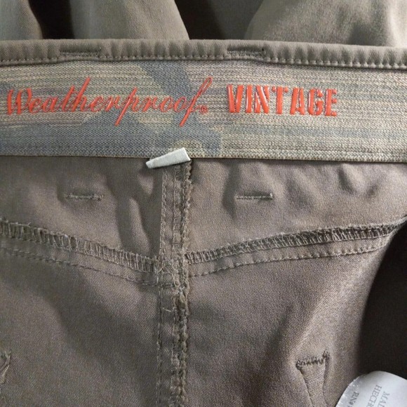 Weatherproof Vintage Pants Men's 36x30 Brown Regular  Straight Fit Stretch Work - Picture 9 of 14